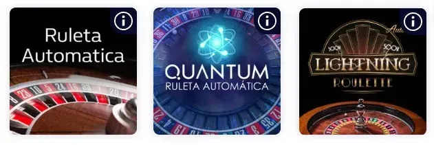 Ruletas en vivo automáticas